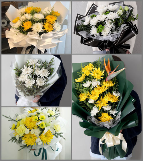 广东梅州市五华县潭下镇品畲村白事花束代送